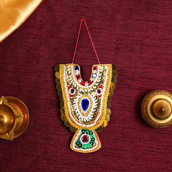 Muthangi - 8 x 5 Inches | Deity Necklace/ Jewellery for Deity