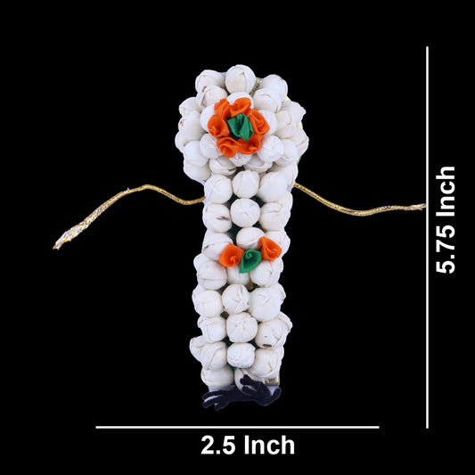 Jadai - 5.75 x 2.5 Inches | Readymade Jadai/ Artificial Flower Jadai/ Hair Accessories for Deity - Head & Face Accessories