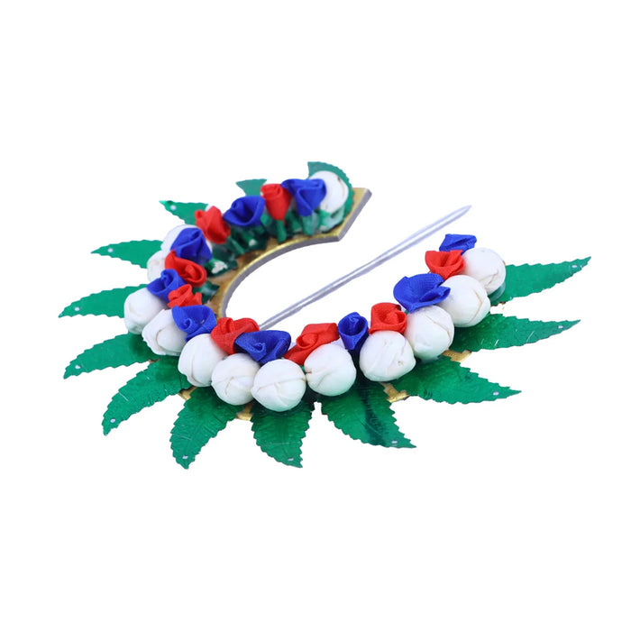 Hair Arch - 4.5 x 4 Inches | Malli Arch/ Artificial Flower Arch/ Hair Acessories for Deity