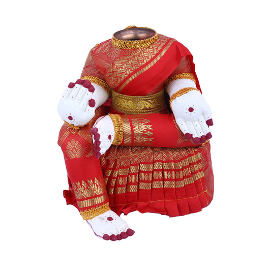 Wooden Ammavari Idol for Varalakshmi Decor . Varalakshmi Vratham Shop at Giri