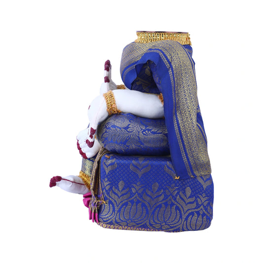 Amman Stand - 10 x 8 Inches | Varalakshmi Decor/ Wooden Ammavari Idol without Face for Deity Decor - Neck & Body Accessories
