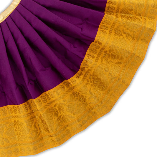 Devi Dress - 7 Inches | Karishma Apoorva Mata Dress/ Jari Border Amman Pavadai for Deity Decor - Devi Dress