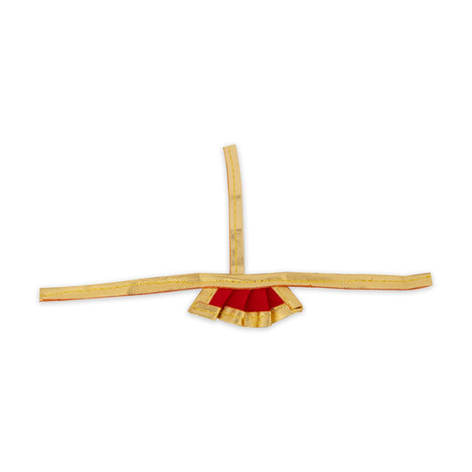 Amman Pavadai - 1 x 3 Inches | Mata Dress/ Devi Vastra/ Jari Border Mata Poshak for Deity/ Assorted Colour - Devi Dress