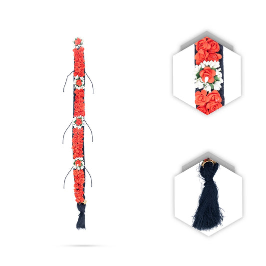 Readymade Jadai - 26 Inches | Artificial Flower Jadai/ Readymade Poo Jadai for Decoration - Head & Face Accessories