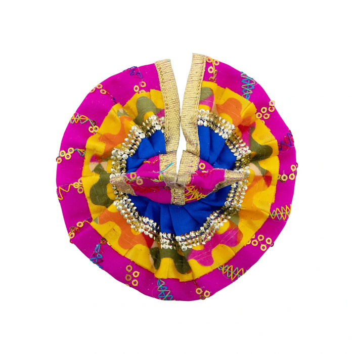 Krishnar Dress - 4.5 Inches | Satin Krishna Idol Dress/ Assorted Colour & Designs