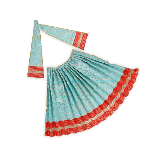 Devi Dress - 21 x 43 Inches | Mata Rani Poshak/ Fancy Design Matha Dress/ Amman Pavadai for Deity - Devi Dress