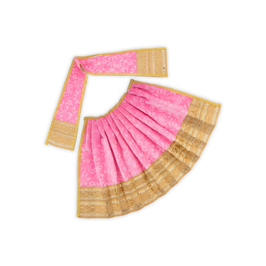 Devi Dress - 8 x 14 Inches | Mata Rani Poshak/ Velvet Amman Pavadai for Deity - Devi Dress