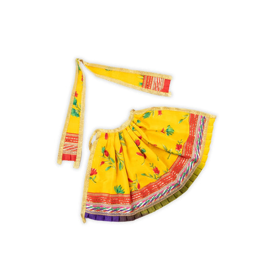 Devi Dress - 6 Inches | Silk Mata Rani Poshak/ Amman Pavadai/ Devi Vastra for Deity - Devi Dress