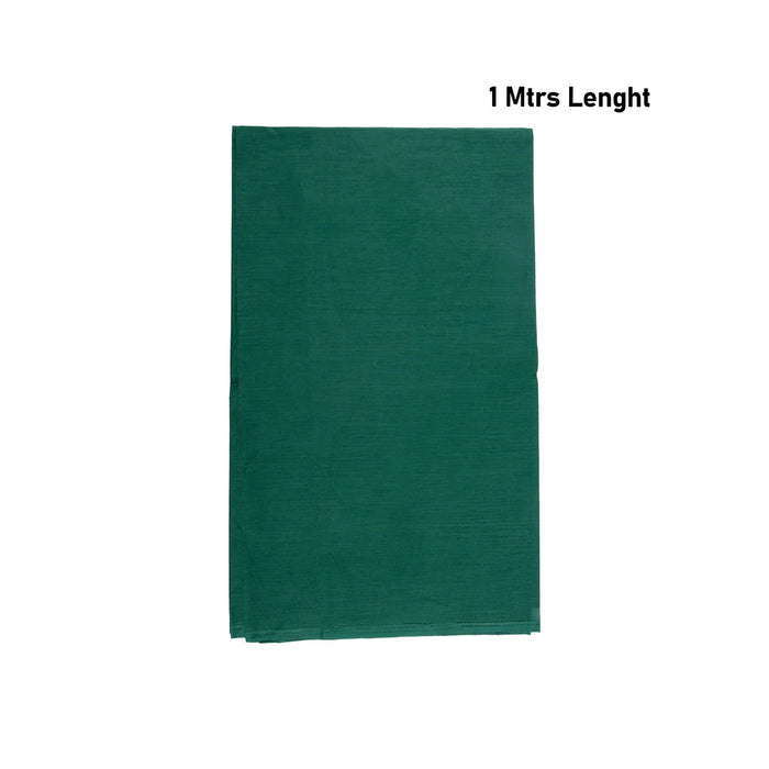 Blouse Bit - 1 Mtr | Green Colour Blouse Bit/ Unstitched Blouse Piece for Women
