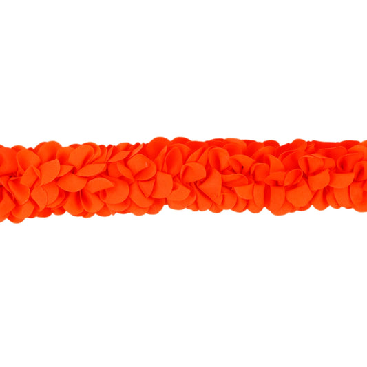 Hair Flower - 11 Inches | Cloth Flower Hair Accessories/ Orange Colour Artificial Flower for Hair Decor - Head & Face Accessories