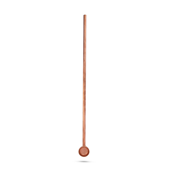 Copper Havan Spoon - 19 Inches | Havan Ghee Spoon for Pooja/ 65 Gms Approx