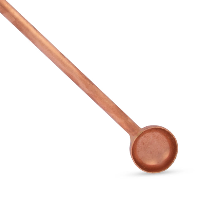 Copper Havan Spoon - 19 Inches | Havan Ghee Spoon for Pooja/ 65 Gms Approx