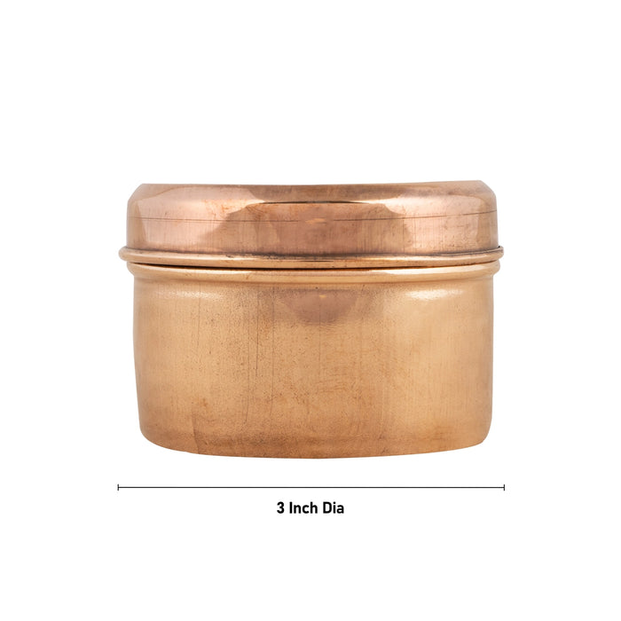 Tiffin Boxes - 2 x 3 Inches | Copper Box/ Storage Box for Home/ 70 Gms Approx