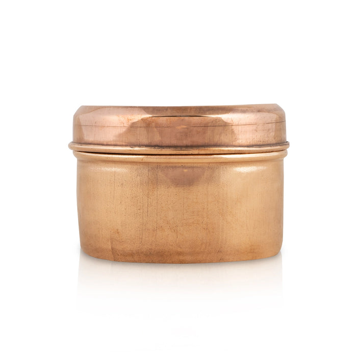 Tiffin Boxes - 2 x 2.75 Inches | Copper Box/ Storage Box for Home/ 68 Gms Approx