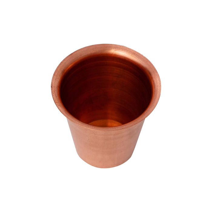 Copper Tumbler - 2.75 x 3 Inches | Copper Water Tumbler/ Copper Drinking Glasses for Home/ 54 Gms Approx