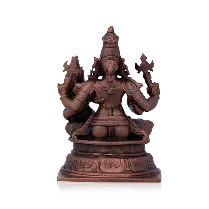 Lakshmi Narasimhar Idol - 4 x 1.5 Inches | Copper Idol/ Lakshmi Narasimha Statue for Pooja/ 700 Gms Approx