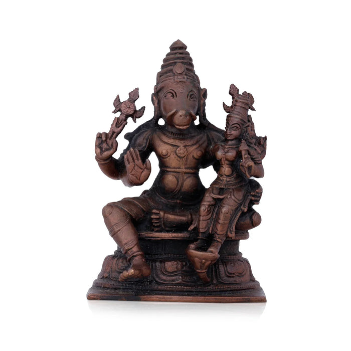 Lakshmi Varaha Swamy - 4 x 1.5 Inches | Copper Idol/ Lakshmi Varahar for Pooja/ 540 Gms Approx