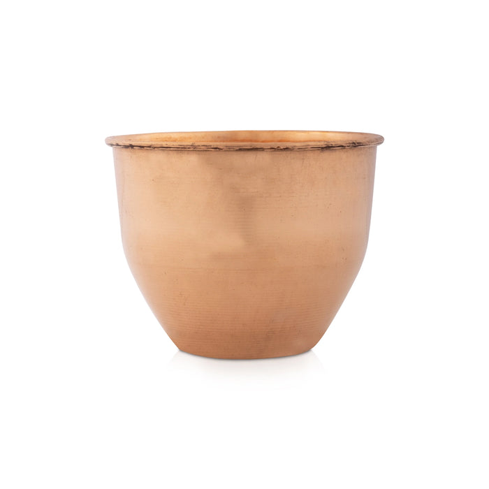 Vattil - 3 x 4.5 Inches | Copper Vessel/ Copper Bowl for Pooja/ 55 Gms Approx