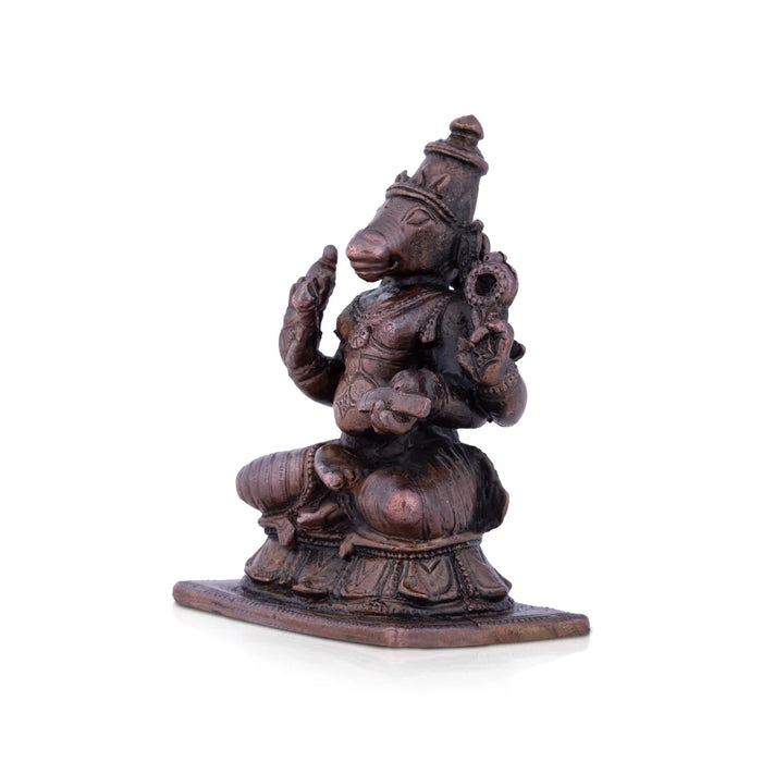 Hayagreeva Idol - 2.5 x 1.5 Inches | Copper Idol/ Hayagriva Idol for Pooja/ 200 Gms Approx