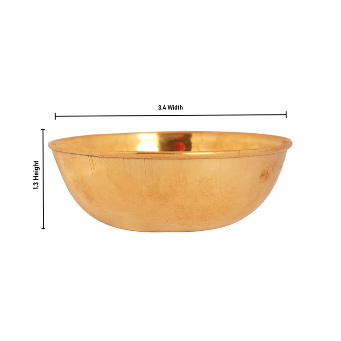 Copper Cup - 1.3 x 3.4 Inches | Rocket Cup/ Kumkum Bowl for Pooja/ 20 Gms Approx