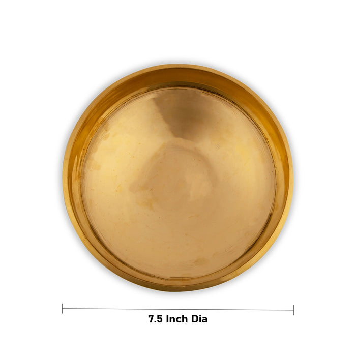 Urli - 2.5 x 7.5 Inches | Brass Uruli/ Brass Bowl for Pooja/ 1.500 Kgs Approx
