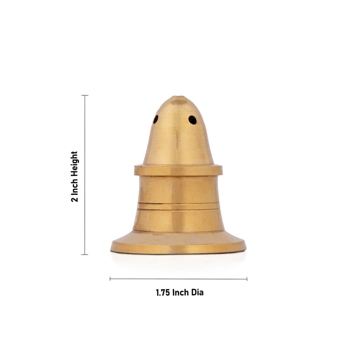 Agarbathi Stand - 2 x 1.75 Inches | Brass Incense Holder/ Agarbatti Stand for Pooja/ 45 Gms Approx