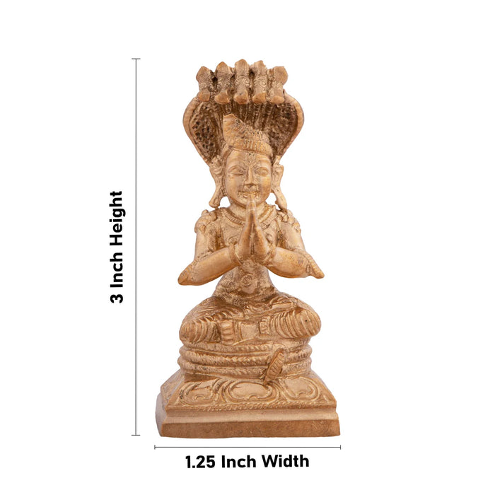 Manavaala Mamunigal Statue - 3 x 1.25 Inches| Panchaloha Idol/ Swami Manavala Mamuni Idol for Pooja/ 145 Gms Approx