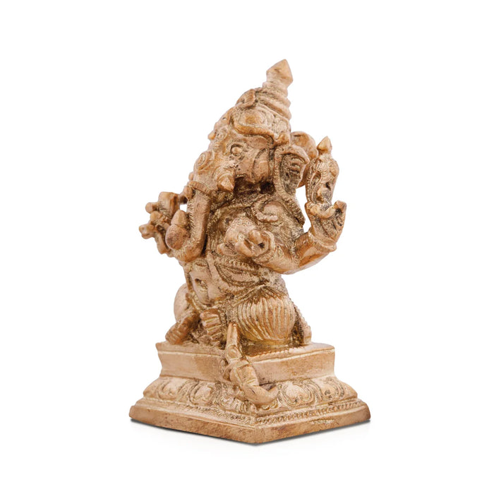 Ganesh Murti Idol - 2.5 x 1.5 Inches | Panchaloha Idol/ Vinayagar Statue for Pooja