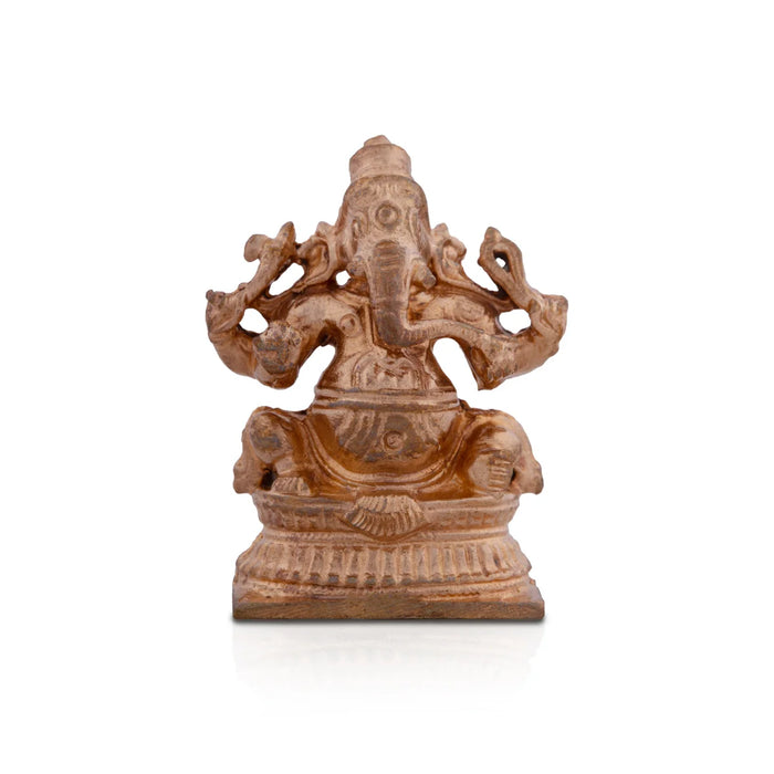Ganesh Murti - 1.5 x 1.25 Inches | Panchaloha Idol/ Vinayaka Idol for Pooja / 56 Gms Approx