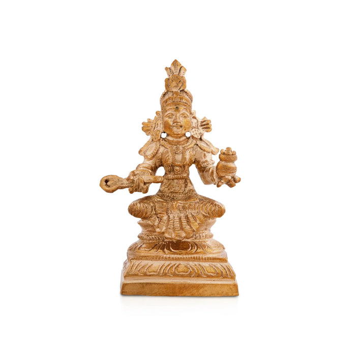 Annapoorani Statue - 2.75 x 1.75 Inches |Panchaloha Idol/ Annapoorani Idol for Pooja/ 135 Gms Approx