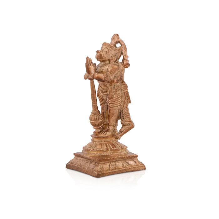 Hanuman Statue - 3 x 1.5 Inches | Panchaloha Idol/ Anjaneya Statue for Pooja/ 170 Gms Approx