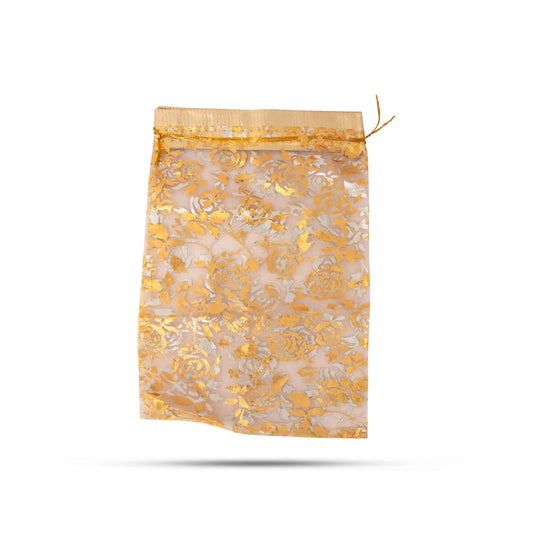 Thamboolam Bag Set - 9 x 6 Inches | 10 Pcs/ Potli Bag/ Tambula Bag for Wedding - Bags & Pouches