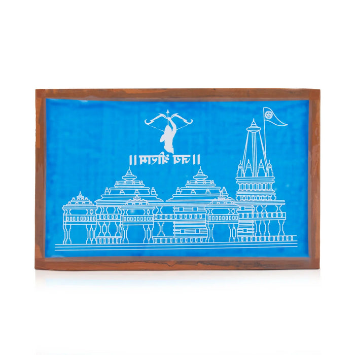 Ayodhya Ram Temple Stencils - 7 x 11 Inches | Kolam Stencil/ Rangoli Kolam Stencils for Pooja Room Decor