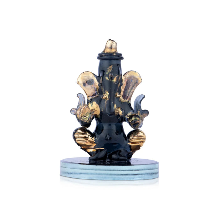 Ganesh Murti - 3 x 1.5 Inches | Ganpati Murti/ Crystal Statue/ Vinayagar for Home