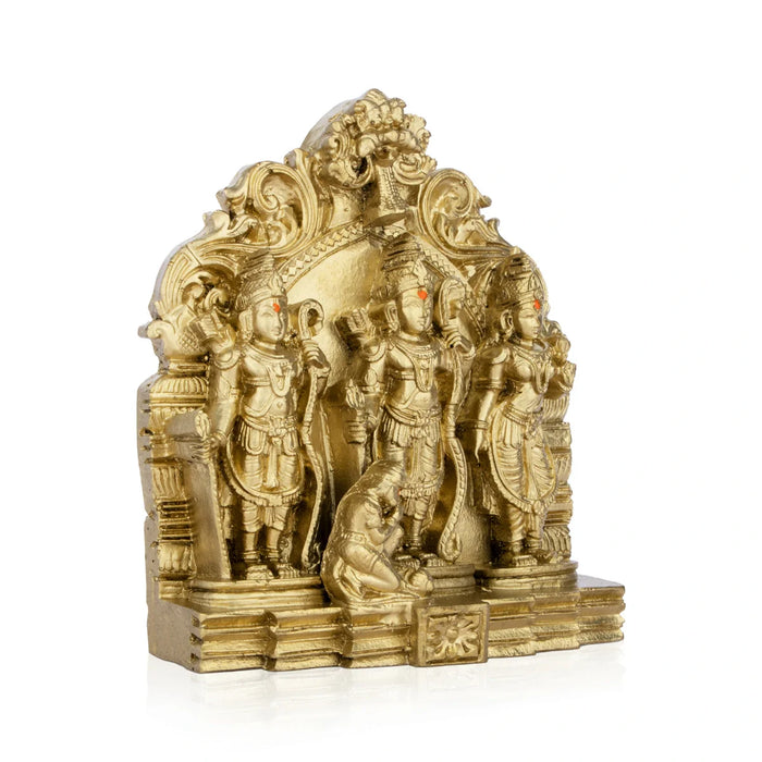 Ram Darbar Murti - 6 x 5 Inches | Resin Statue/ Shri Ram Darbar Murti Idol for Pooja