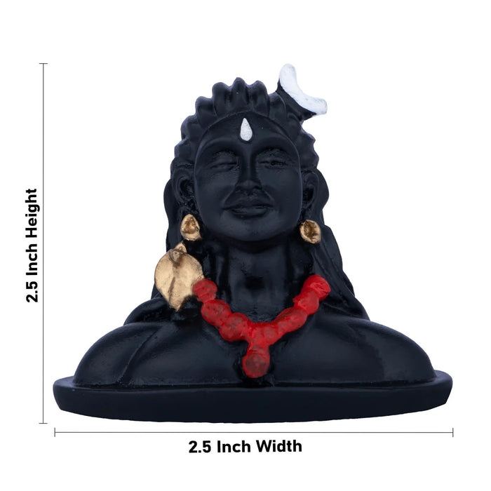 Adiyogi Idol - 2.5 x 2.5 Inches | Resin Mahadev Statue/ Lord Shiva Statue for Home