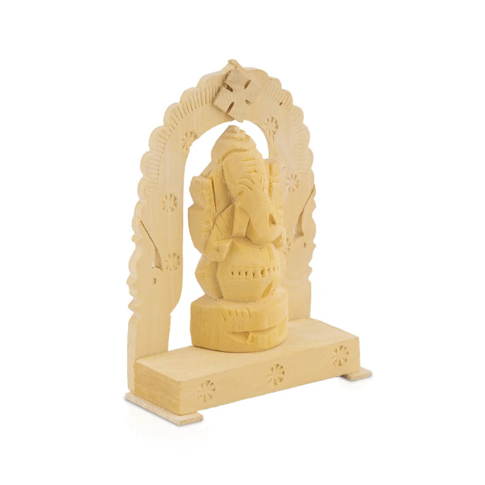 Vellerukku Vinayagar Statue with Arch - 4 x 3 Inches | Shwetark Ganapati/ Ganesh Statue for Pooja