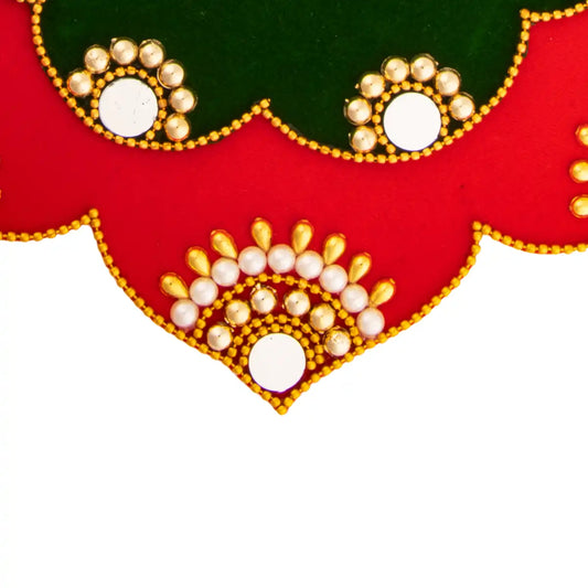 Rangoli Sticker - 11 Inches | Artificial Rangoli Design/ Kolam Stickers for Floor - Kolam & Rangoli