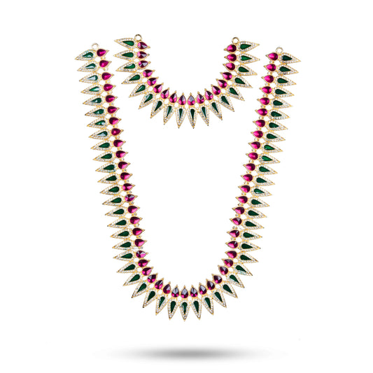 Stone Haram - 24 Inches | Multicolour Stone Jewellery/ Long Necklace for Deity - Neck & Body Accessories