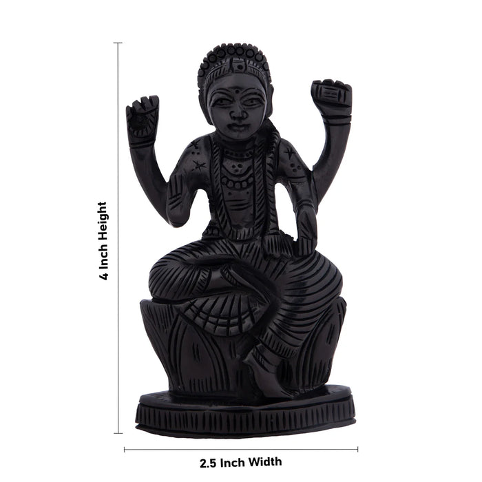 Bala Tripura Sundari Idol - 4 x 2.5 Inches | Karungali Statue/ Balambigai Statue for Pooja/ 65 Gms Approx