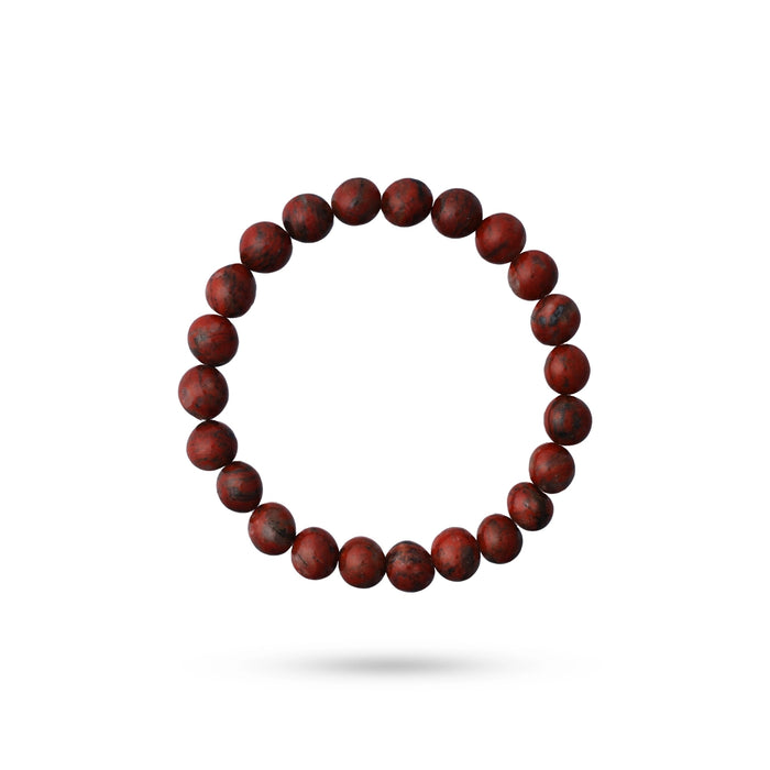 Red Jasper Bracelet - 2.5 Inches | Red Crystal Bracelet/ Stone Jewellery for Men & Women