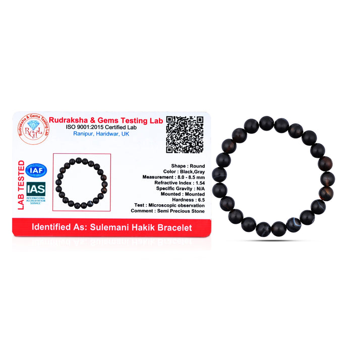 Sulemani Hakik Bracelet - 2.5 Inches | Gemstone Bracelet/ Crystal Jewellery for Men & Women