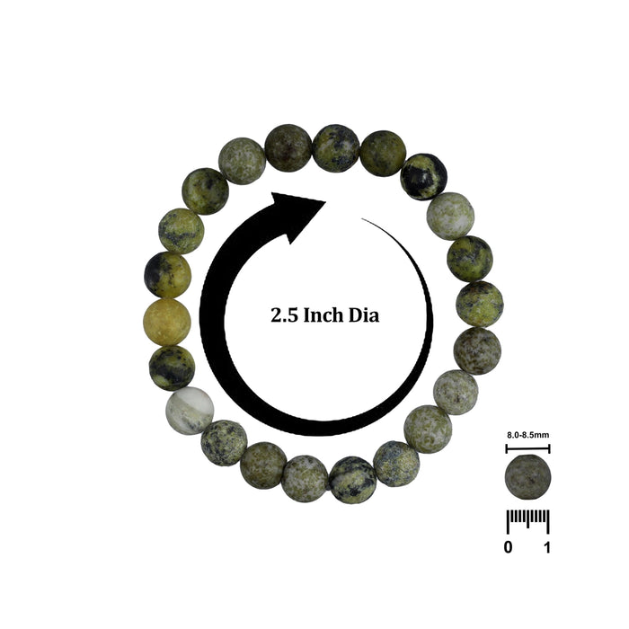 Serpentine Bracelet - 2.5 Inches | Gemstone Bracelet/ Serpentine Crystal Jewellery for Men & Women