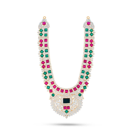 Stone Haram - 11 Inches | Stone Jewellery for Deity - Neck & Body Accessories