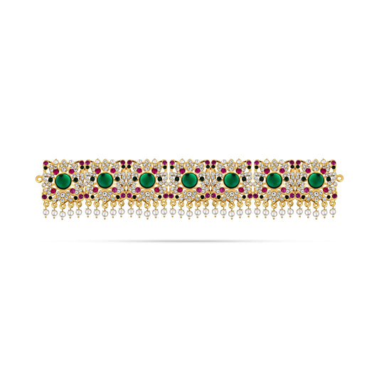 Multicolour Stone & Beads Belt for Varalakshmi Decor