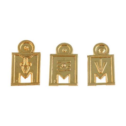 Mangalsutra - 1 x 0.5 Inches Rec | Thirumangalyam/ Thali Mangalsutra/ Gold Polish Jewellery for Deity - Neck & Body Accessories
