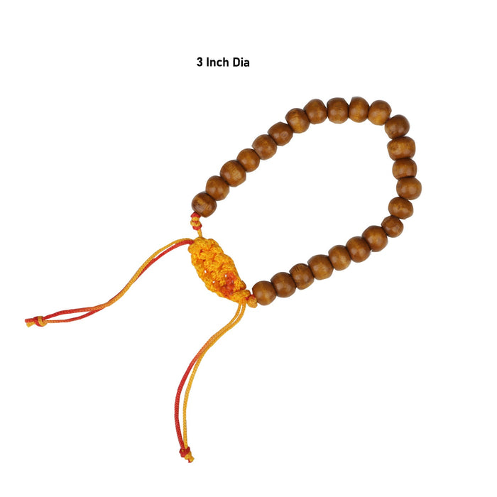 Rudraksha Bracelet - 3 Inch | Rudraksh Hand Band/ Rudraksha Hand Bracelet for Men and Women