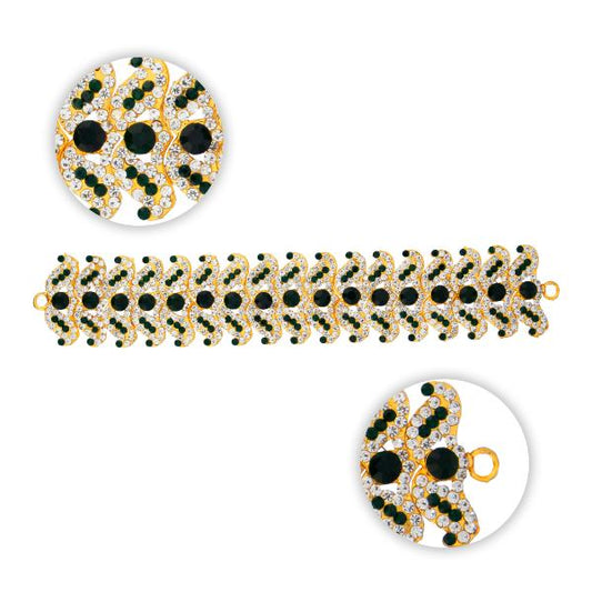 Stone Hip Belt - 11 Inch | Ottiyanam/ Waist Belt/ Stone Belt for Deity - Waist & Leg Accessories