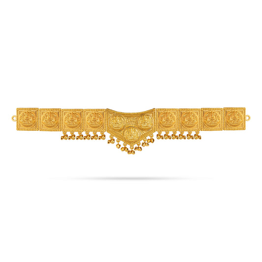 Hip Belt- 20 Inches | Waist Belt/Lakshmi Design Artificial Jewellery/ Gold Polish Jewelry For Traditional Wear - Ethnic Wear Accessories