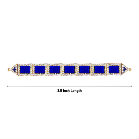 Stone Hip Belt - 8.5 x 1 Inches | Waist Belt/ Stone Jewellery/ Stone Belt for Deity - Waist & Leg Accessories